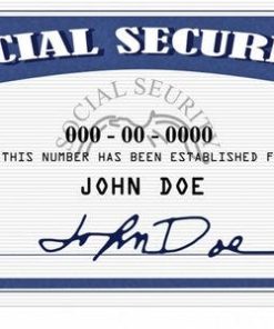 Social Security Number – UNITED STATES