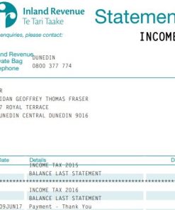 Inland Revenue Department nz (IRD Number – NEW ZEALAND)